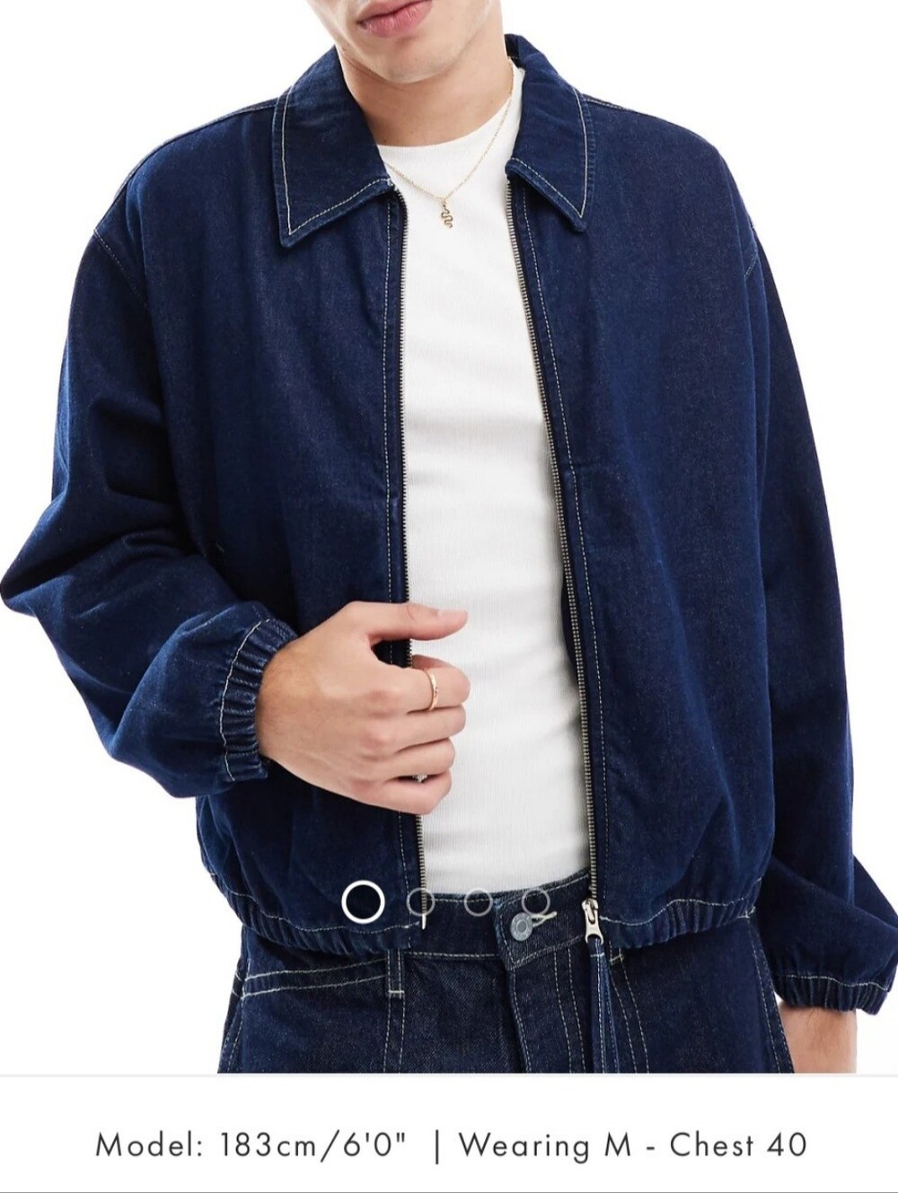 ASOS DESIGN Cropped Denim Jacket - Picture 4 of 6